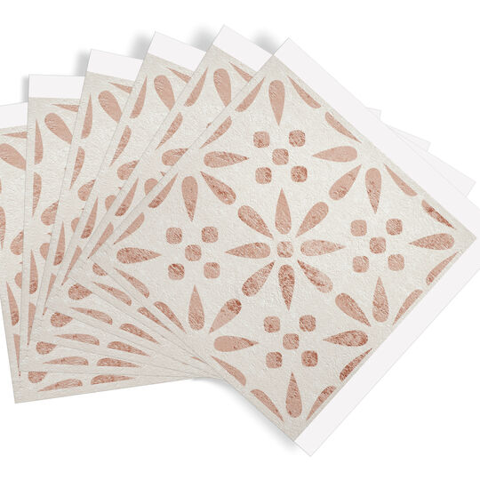 selbstklebende Wandfliesen Wall Tiles Vintage Flowers (6er Set) image number null